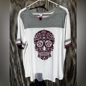 NWT no boundaries XL 15-17 skull shirt junior